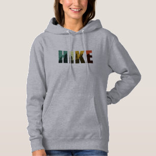 Pine trees into the woods hike vintage hoodie