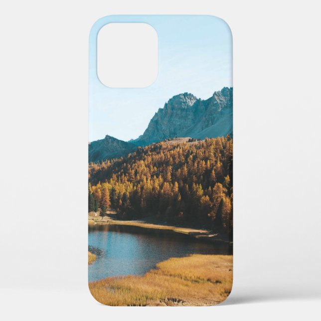 PINE TREES NEAR LAKE Case-Mate iPhone CASE (Back)