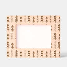 Pine Trees Pattern Wooden Picture Frame