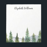 Pine Trees Personalised  Notepad<br><div class="desc">pine trees personalised notepad</div>