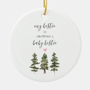 Pine Trees Pregnancy Gift For Bestie New Baby Ceramic Tree Decoration