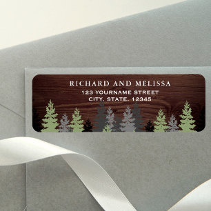 Pine Trees Rustic Wood Winter Wedding