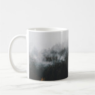 PINE TREES SURROUNDED BY FOGS COFFEE MUG