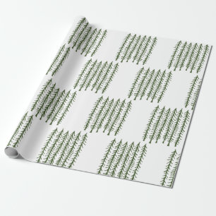 Pine Trees Wrapping Paper