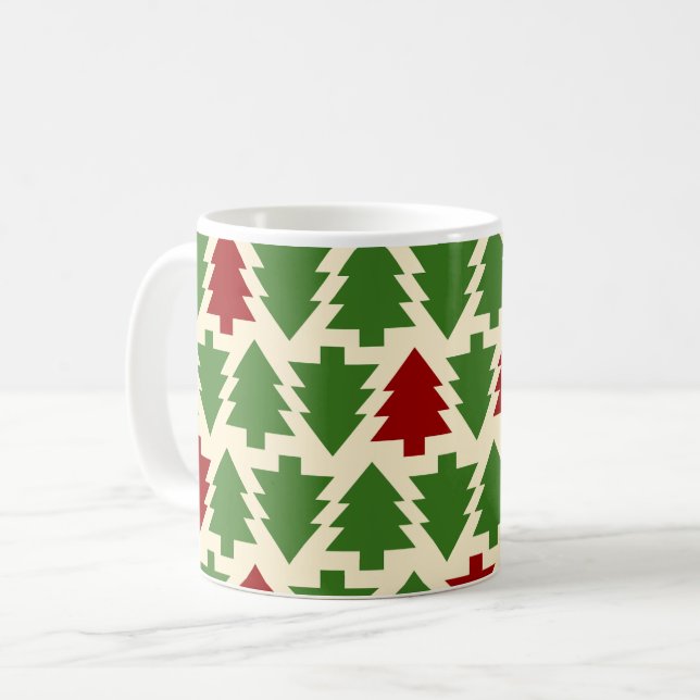 Pine Tress Coffee Mag Mug (Front Left)
