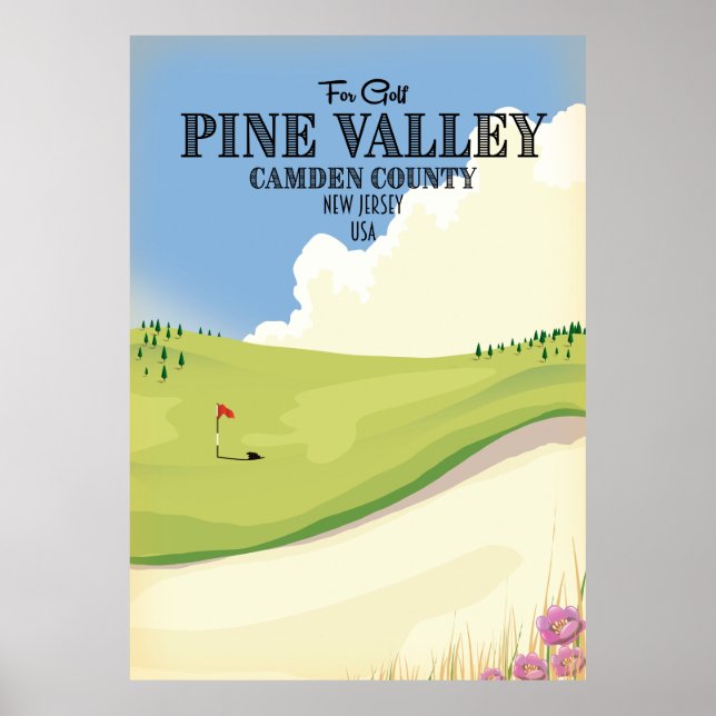 Pine Valley Camden County New Jersey USA Golf Poster (Front)