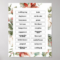 Pine Winter Charades Bridal Shower Sign