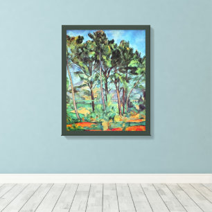 Pine with Viaduct by Paul Cezanne, Vintage Art Canvas Print