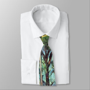 Pine with Viaduct by Paul Cezanne, Vintage Art Tie