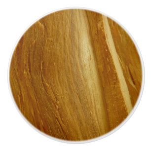 Pine Wood II Faux Wooden Texture Ceramic Knob