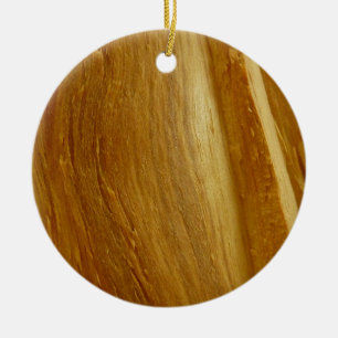 Pine Wood II Faux Wooden Texture Ceramic Tree Decoration