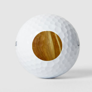 Pine Wood II Faux Wooden Texture Golf Balls