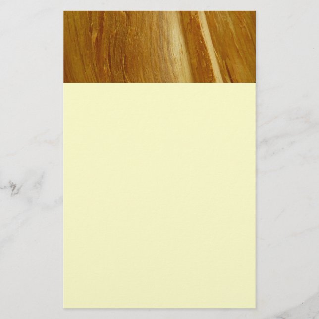 Pine Wood II Faux Wooden Texture Stationery (Front)