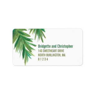 Pine Woods Watercolor   Address Label