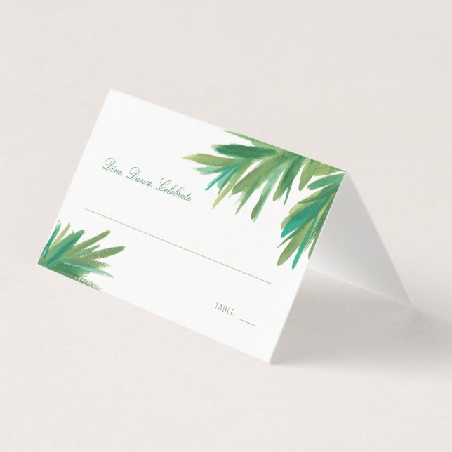 Pine Woods Watercolor | Wedding Reception (Front)
