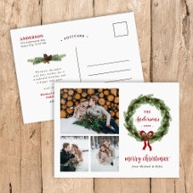 Pine Wreath Merry Christmas 3 Photo