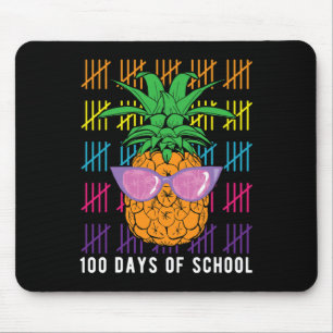 Pineapple 100 Days Of School Teacher And Student G Mouse Mat