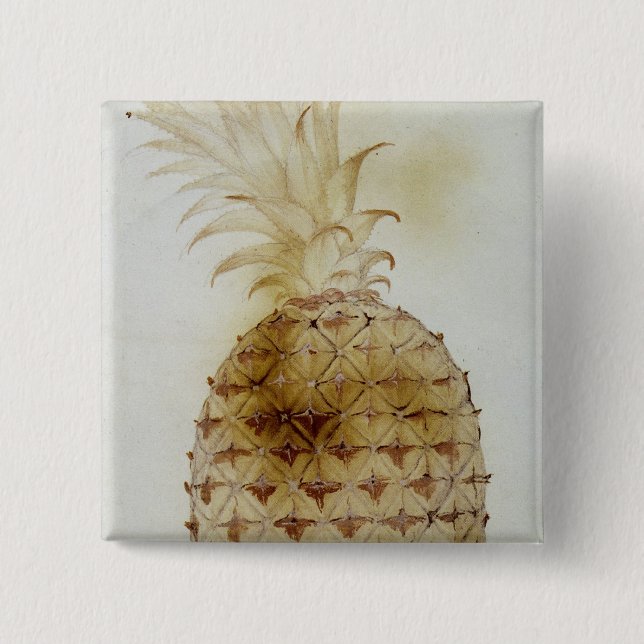 Pineapple 15 Cm Square Badge (Front)