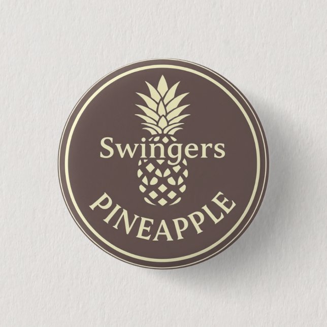 Pineapple 3 Cm Round Badge (Front)