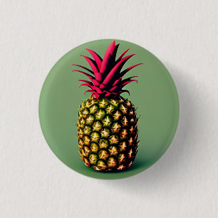 Pineapple 3 Cm Round Badge