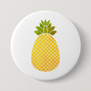 Pineapple 7.5 Cm Round Badge
