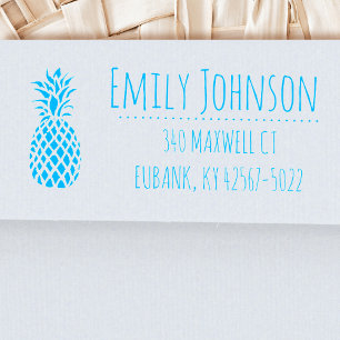pineapple address self-inking stamp