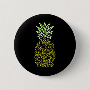 Pineapple Aloha Beaches Hawaii Beach Volleyball - 6 Cm Round Badge