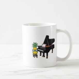 Pineapple Aloha Beaches Hawaii Piano Gift - Pianis Coffee Mug