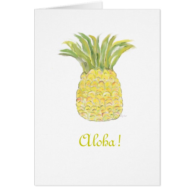 Pineapple Aloha Card (Front)