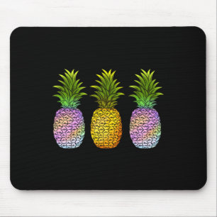 Pineapple Aloha Hawaii Hawaiian Fruit Summer Vacat Mouse Mat