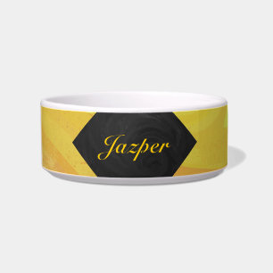 Pineapple and Black Monogram Bowl