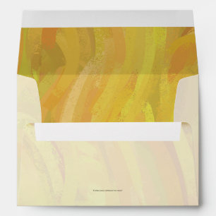 Pineapple and Black Monogram Envelope