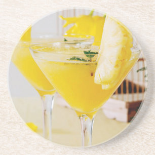 Pineapple and ginger Fresca cocktail Coaster