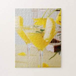 Pineapple and ginger Fresca cocktail Jigsaw Puzzle