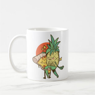 Pineapple and Pizza in Love Coffee Mug
