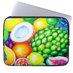 Pineapple and Tropical Fruits. Buy Now Laptop Sleeve