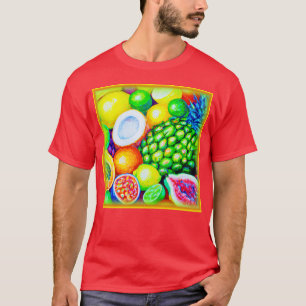 Pineapple and Tropical Fruits. Buy Now T-Shirt