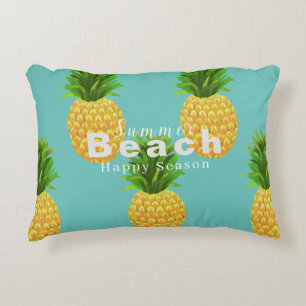 Pineapple Aqua Accent Pillow