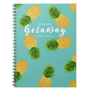 Pineapple Aqua Notebook