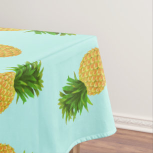 Pineapple Aqua Tablecloth