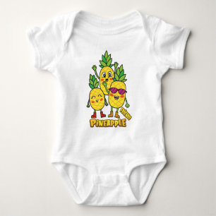 Pineapple baby bodysuit