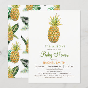 Pineapple Baby Shower Invitation