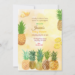 Pineapple Baby Shower Invitation