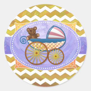 Pineapple Baby Stuff Classic Round Sticker