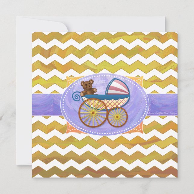 Pineapple Baby Stuff Invitation (Front)