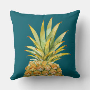 Pineapple Beach House Hunter Green Reversible Cushion