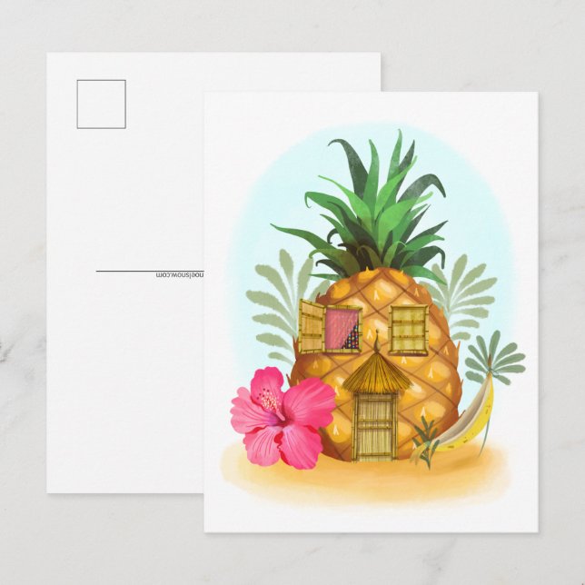 Pineapple Beach House Postcard (Front/Back)