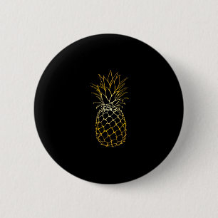Pineapple Beach Vacation Tropical Fruit Gift 6 Cm Round Badge