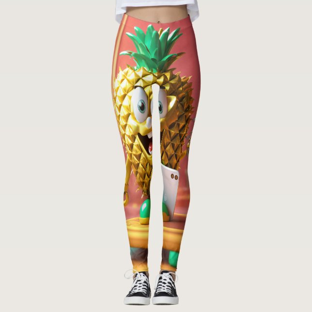 Pineapple Beats Leggings (Front)