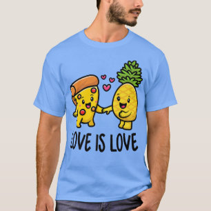 Pineapple Belongs On Pizza Funny Food 422 T-Shirt